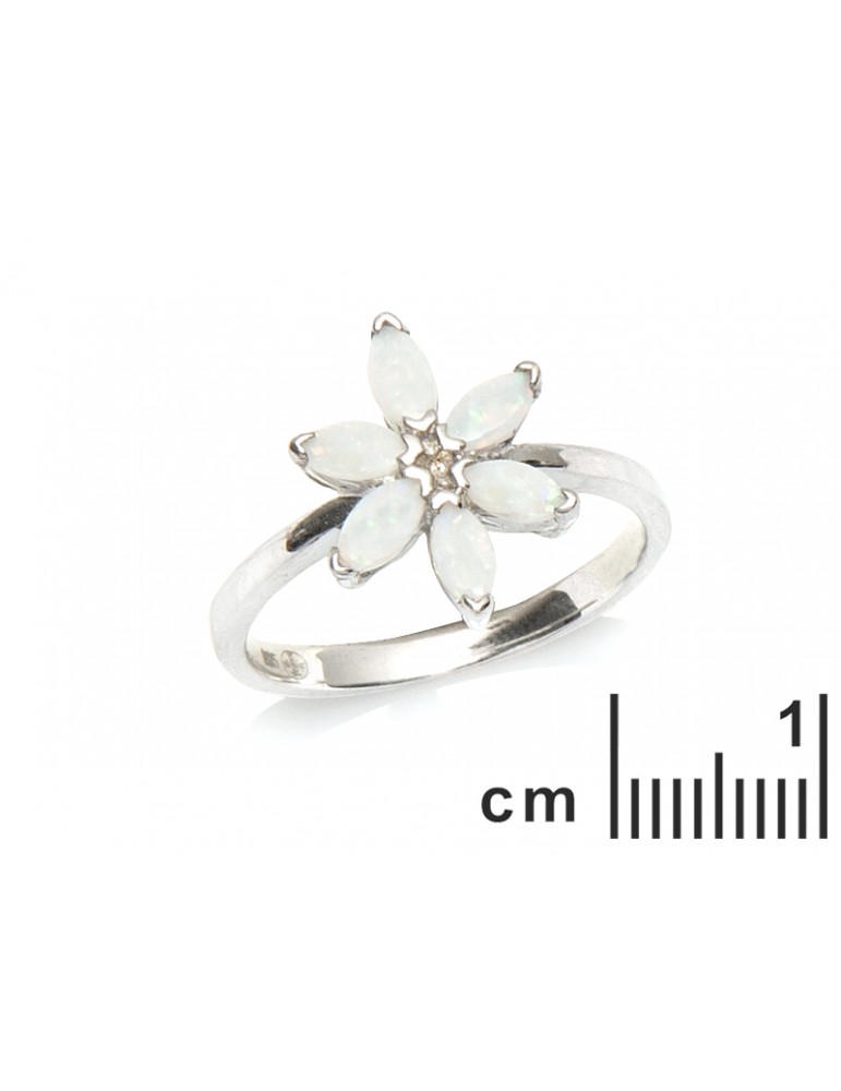 La Maison De L'ambre Bague Argent Opale D'Australie