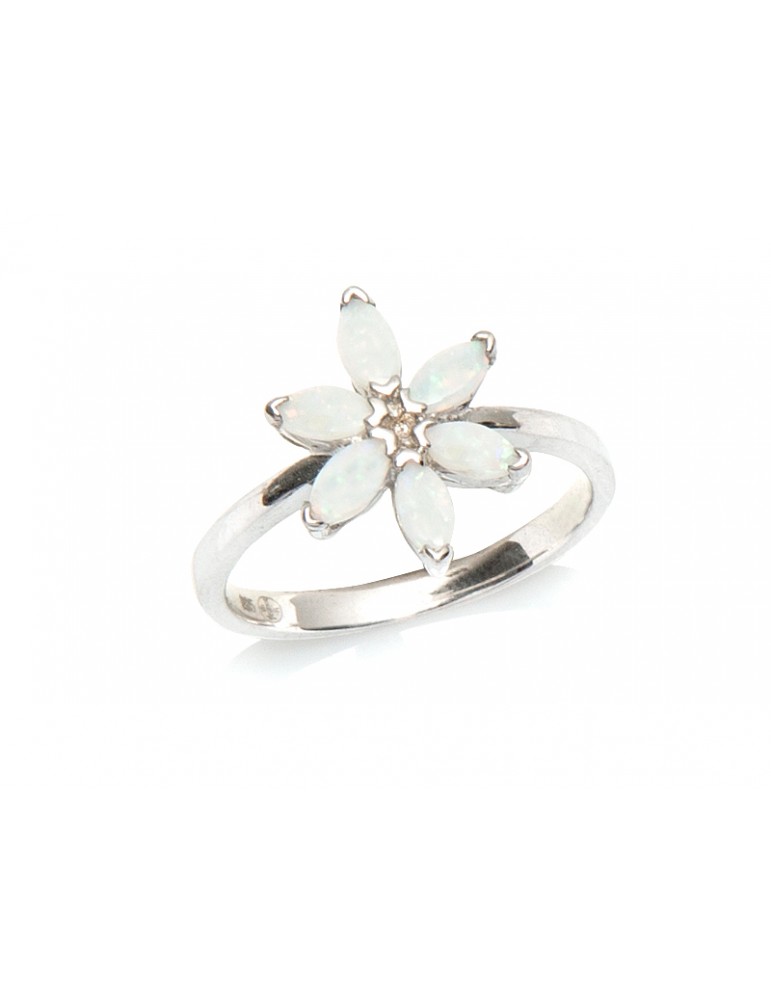 la maison de l'ambre Bague argent Opale d'Australie