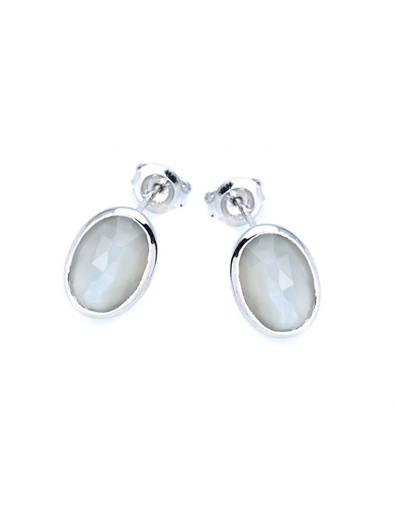 la maison de l'ambre BO Pierre de lune argent rhodie