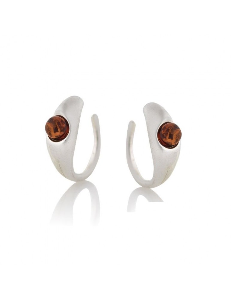 la maison de l'ambre BOUCLES D'OREILLES ARGENT AMBRE