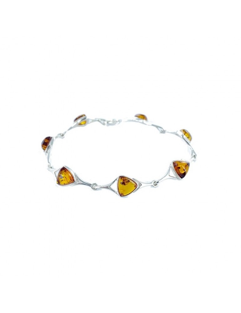 la maison de l'ambre Bracelet argent 925 Ambre 19cm