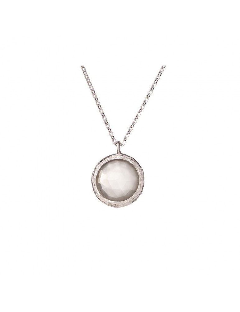 la maison de l'ambre Collier Pierre de Lune argent rhodie