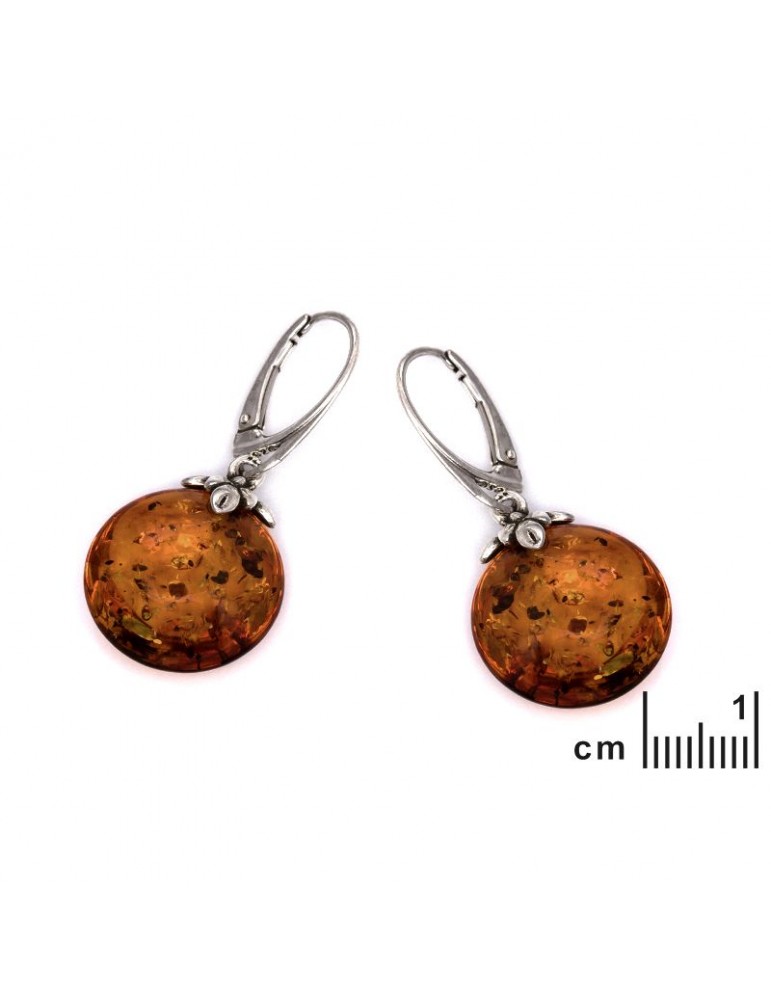 La Maison De L'ambre B.O Argent 925 Ambre Baltique