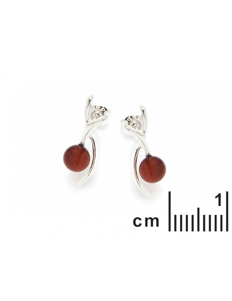 La Maison De L'ambre B.O Argent 925 Ambre Baltique