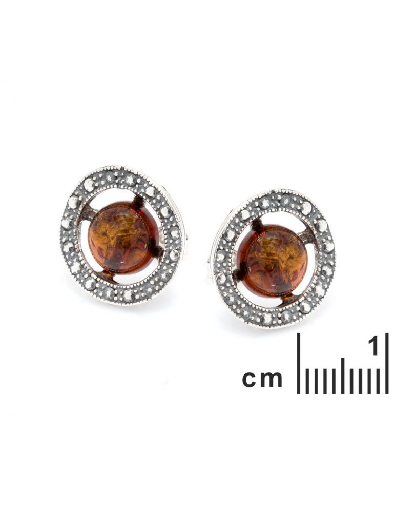 La Maison De L'ambre B.O Argent 925 Ambre Baltique