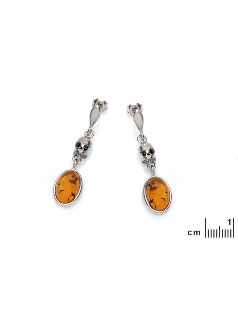 La Maison De L'ambre B.O Argent 925 Ambre Baltique