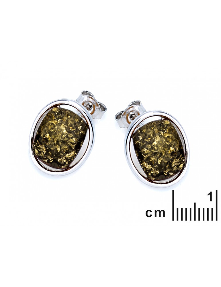 La Maison De L'ambre B.O Argent 925 Ambre Baltique