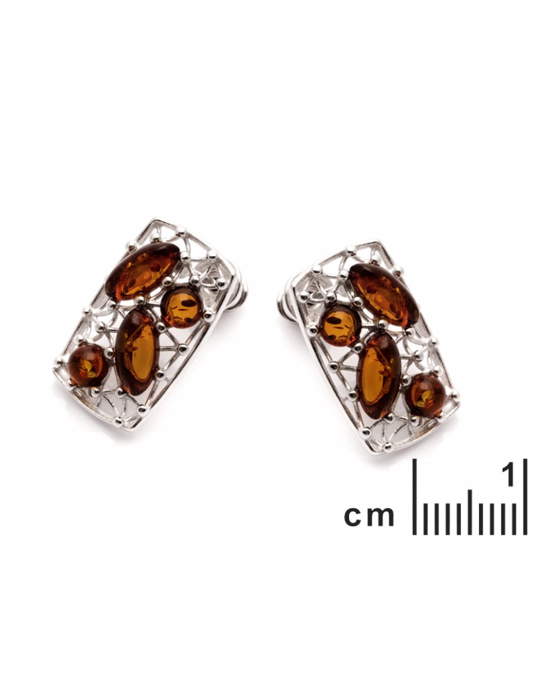 La Maison De L'ambre B.O Argent 925 Ambre Baltique