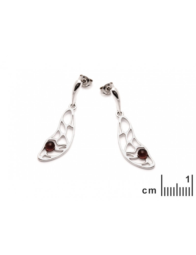 La Maison De L'ambre B.O Argent 925 Ambre Baltique