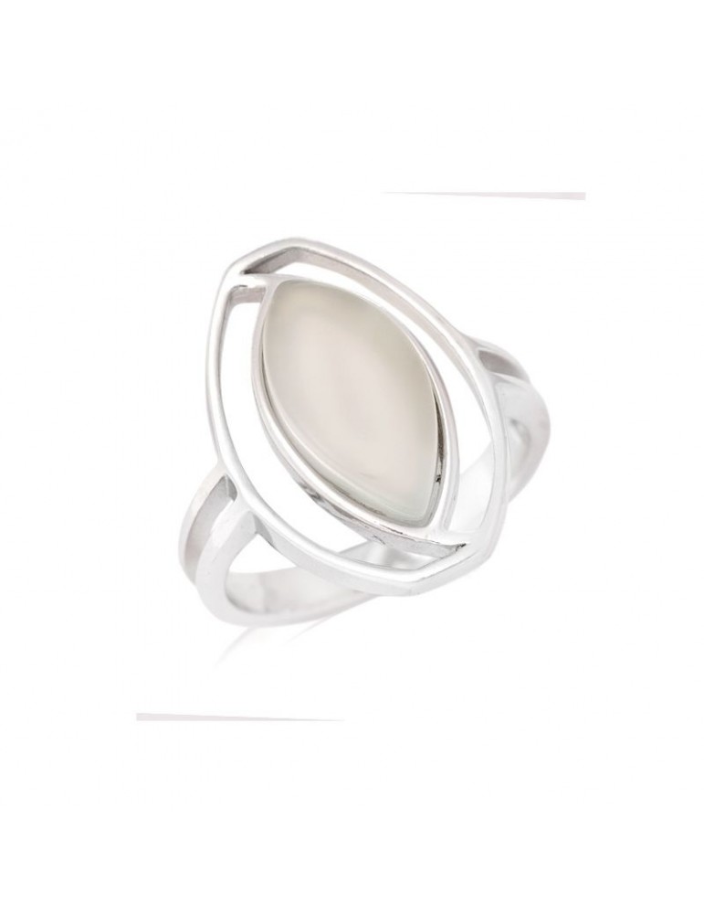 la maison de l'ambre Bague argent 925 Agate aqua