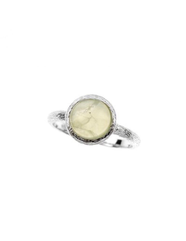la maison de l'ambre Bague argent 925 Prehnite