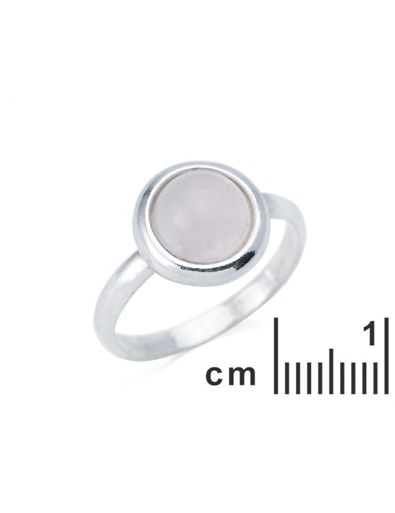 La Maison De L'ambre Bague Argent 925 Quartz Rose