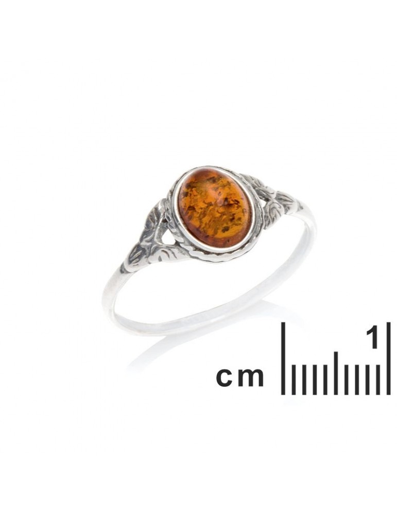 La Maison De L'ambre Bague Argent Ambre