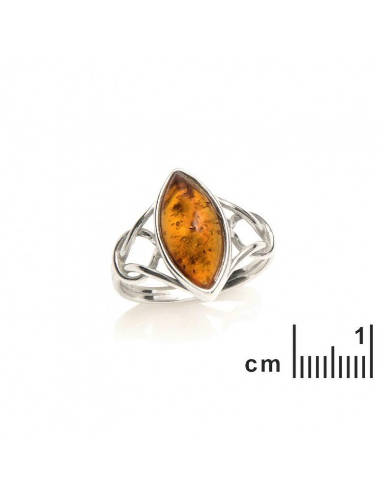 La Maison De L'ambre Bague Argent Ambre