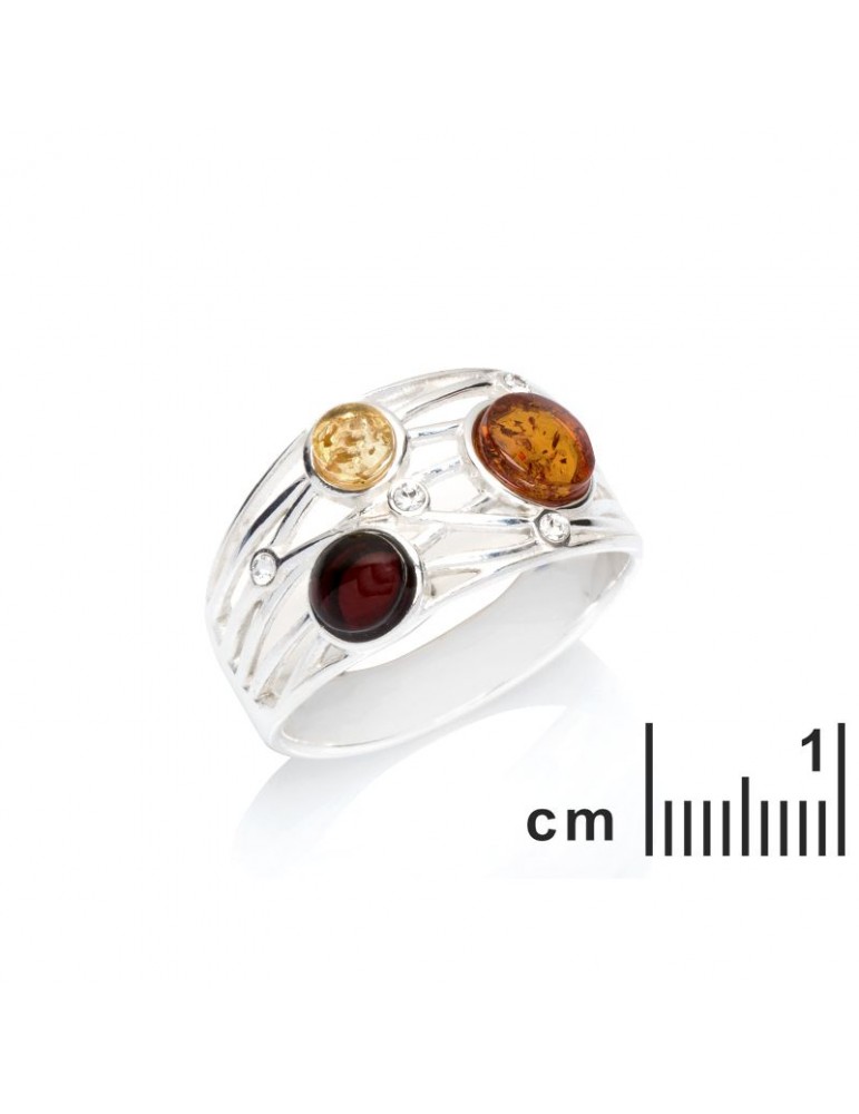 La Maison De L'ambre Bague Argent Ambre