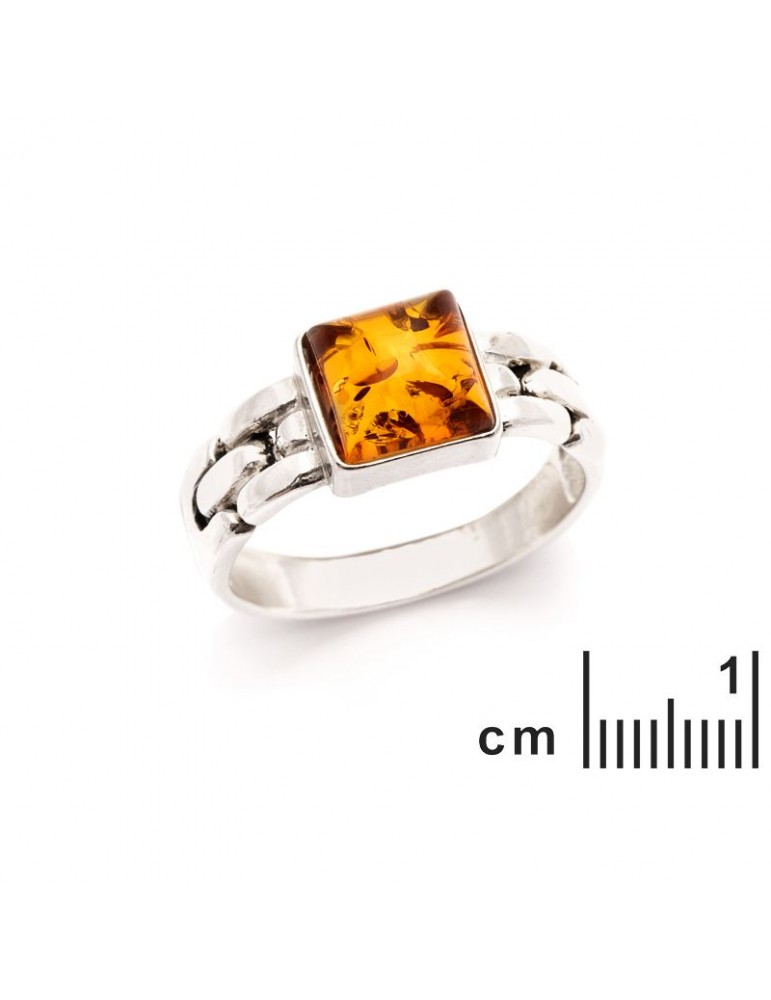 La Maison De L'ambre Bague Argent Ambre