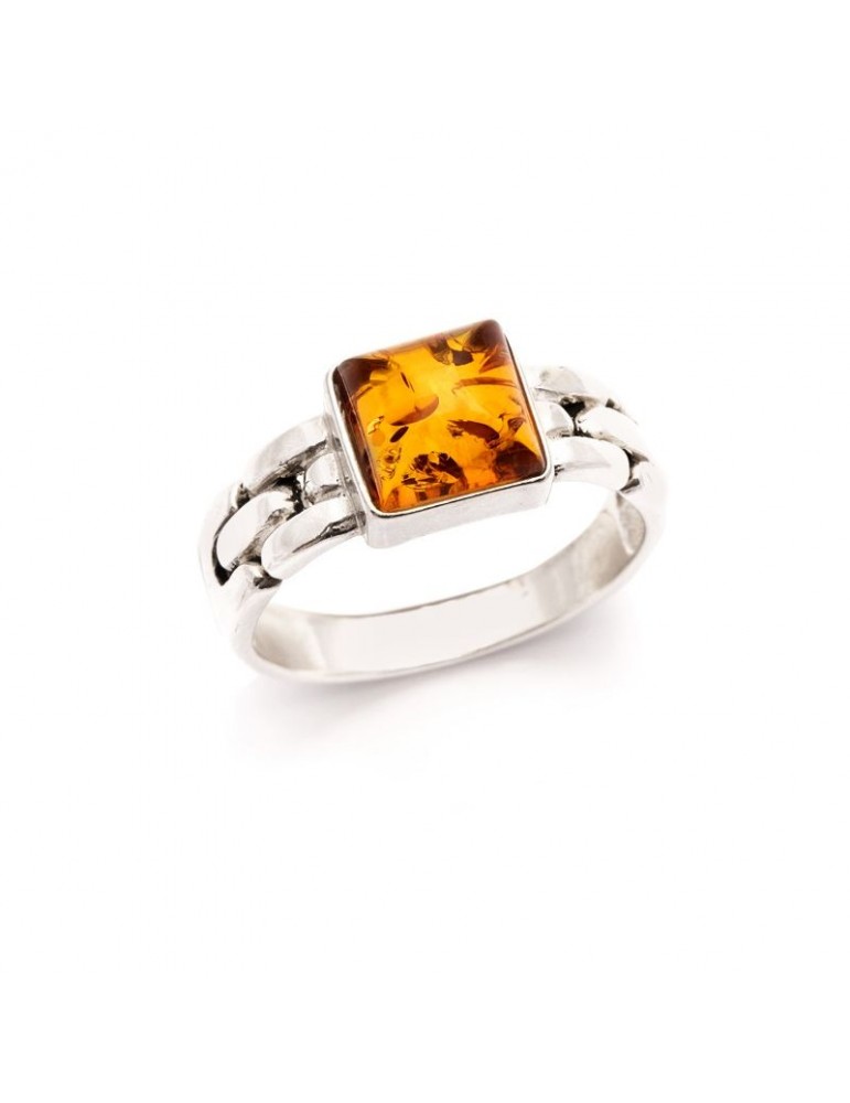 la maison de l'ambre Bague argent Ambre