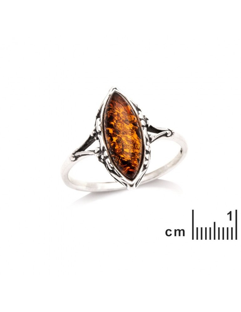 La Maison De L'ambre Bague Argent Ambre