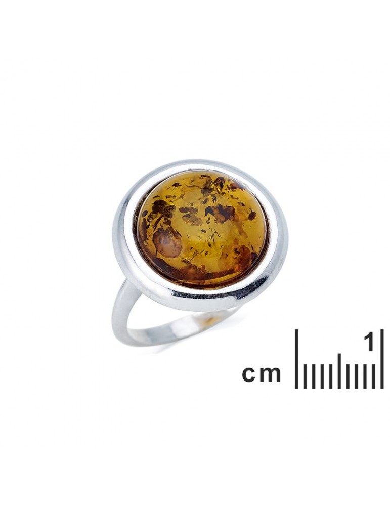 La Maison De L'ambre Bague Argent Ambre