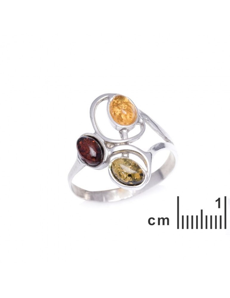 La Maison De L'ambre Bague Argent Ambre