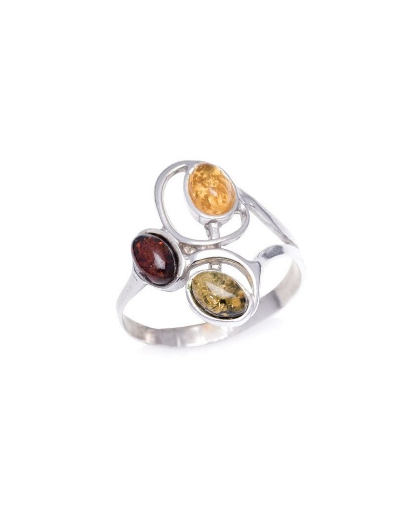 la maison de l'ambre Bague argent Ambre