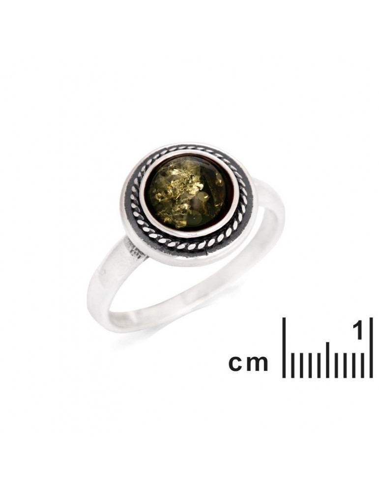 La Maison De L'ambre Bague Argent Ambre
