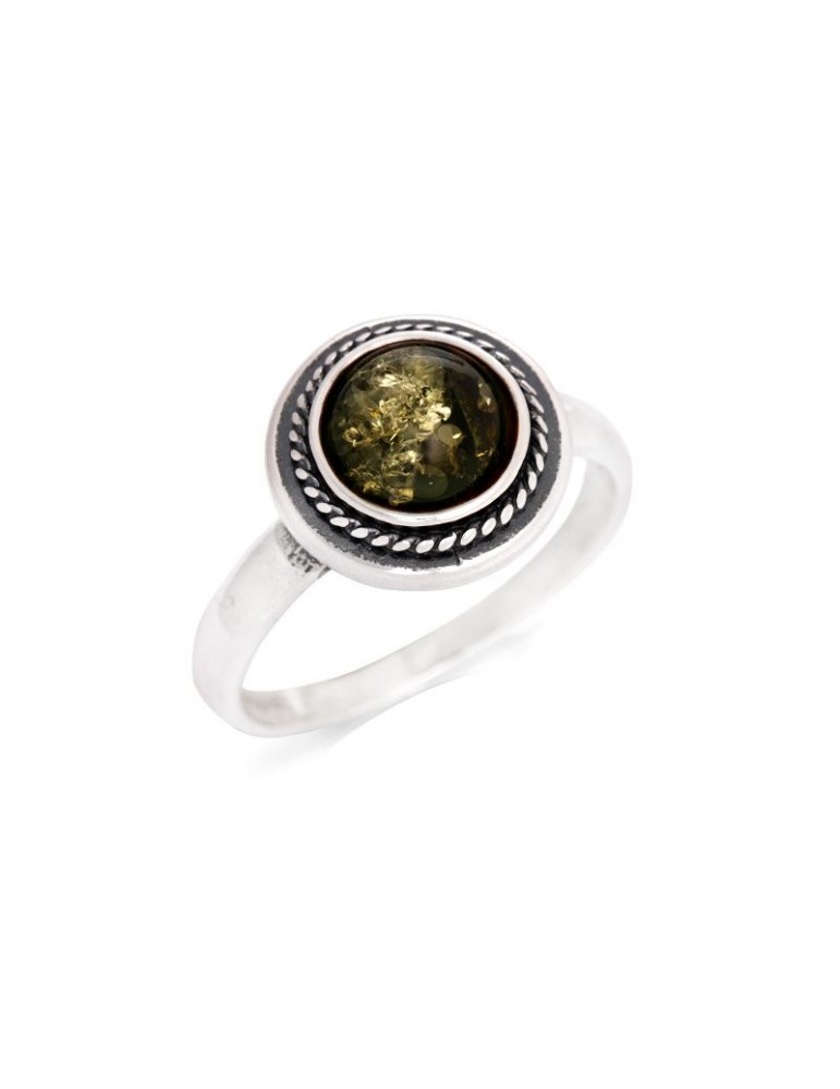 la maison de l'ambre Bague argent Ambre