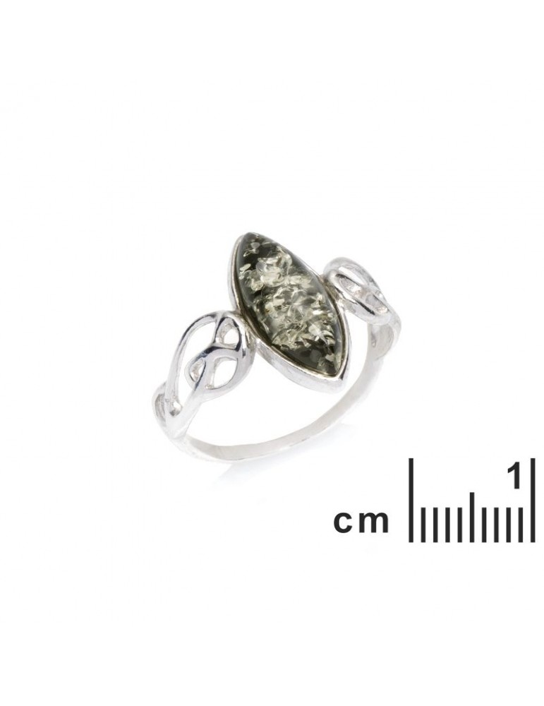 La Maison De L'ambre Bague Argent Ambre