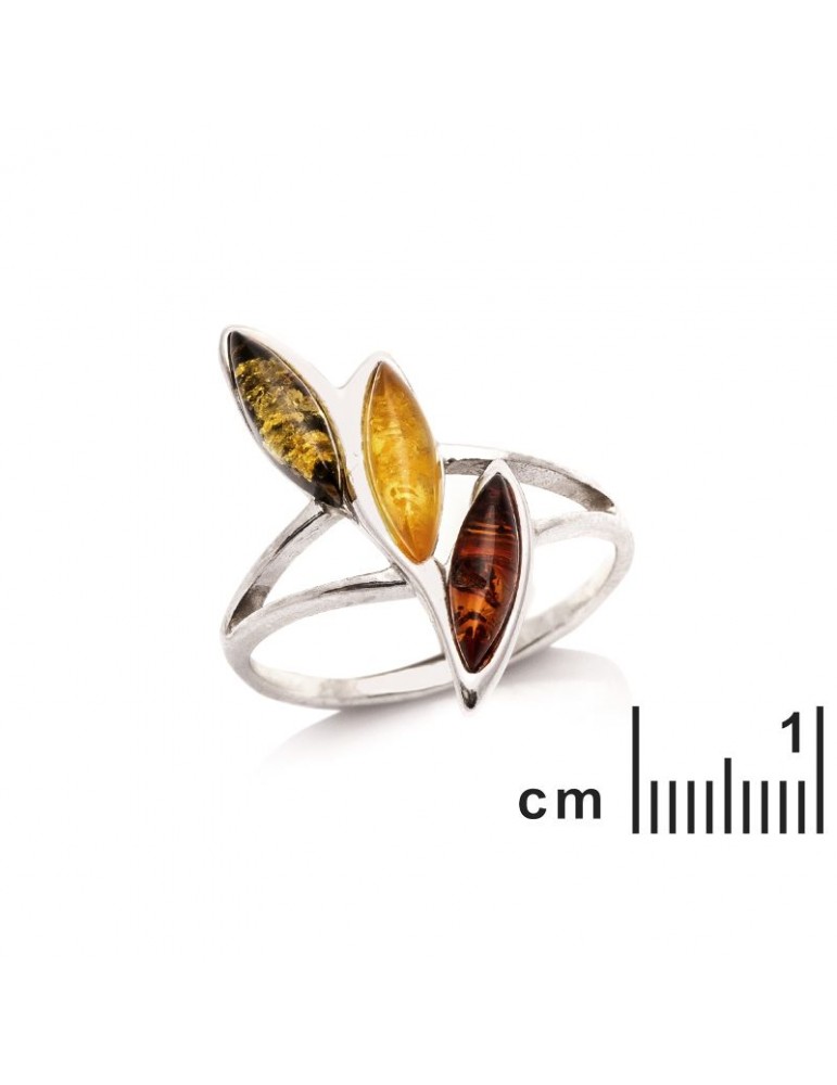 La Maison De L'ambre Bague Argent Ambre