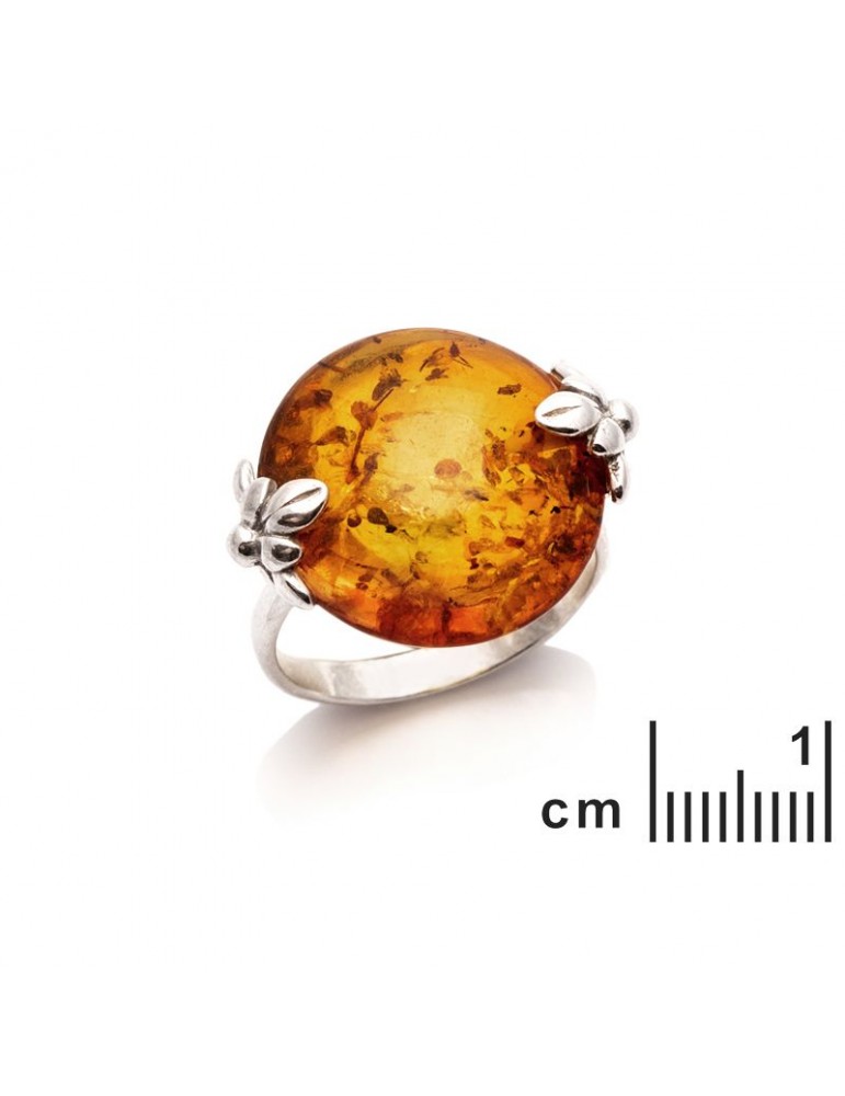 La Maison De L'ambre Bague Argent Ambre