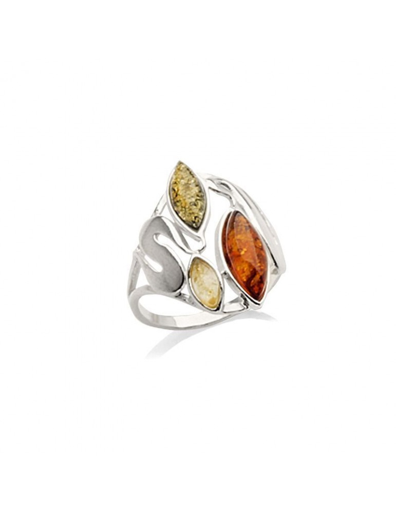 la maison de l'ambre Bague argent Ambre