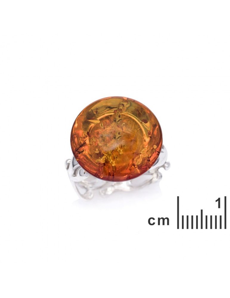 La Maison De L'ambre Bague Argent Ambre