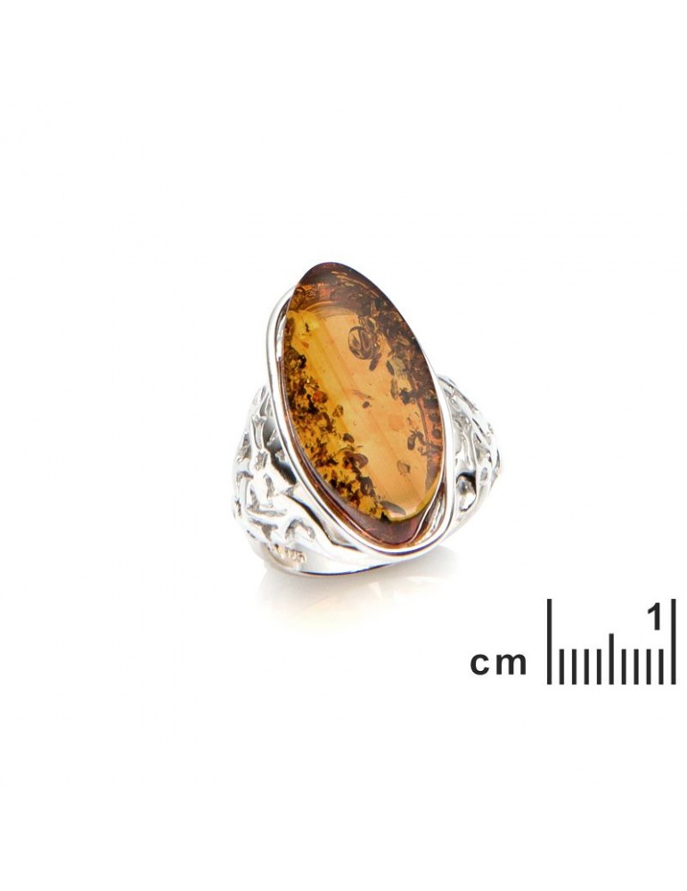 La Maison De L'ambre Bague Argent Ambre
