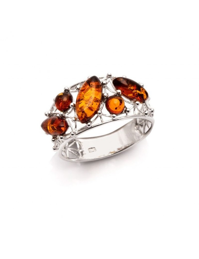 la maison de l'ambre Bague argent Ambre