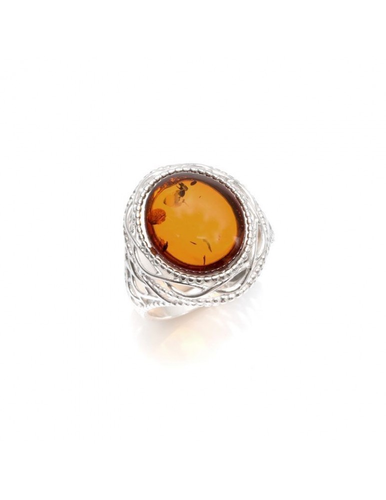 la maison de l'ambre Bague argent Ambre