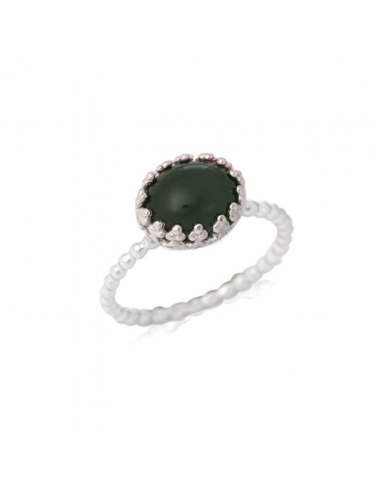la maison de l'ambre BAGUE ARGENT AVENTURINE