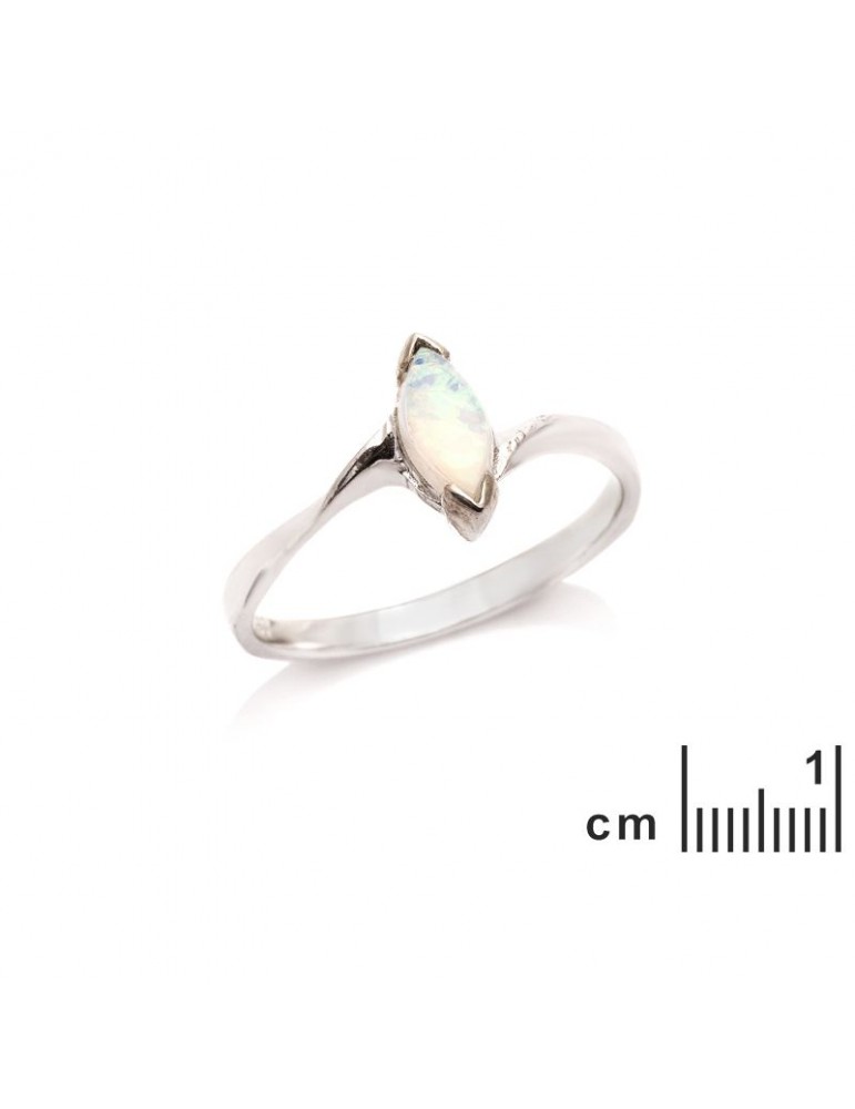 La Maison De L'ambre Bague Argent Opale