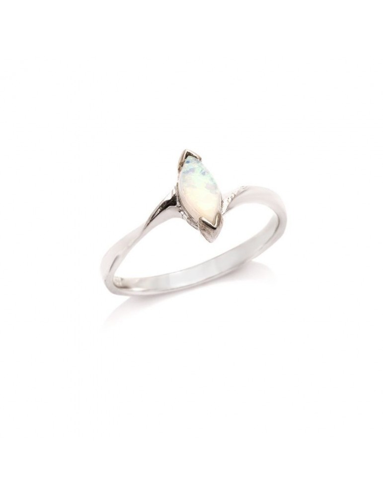 la maison de l'ambre Bague argent Opale