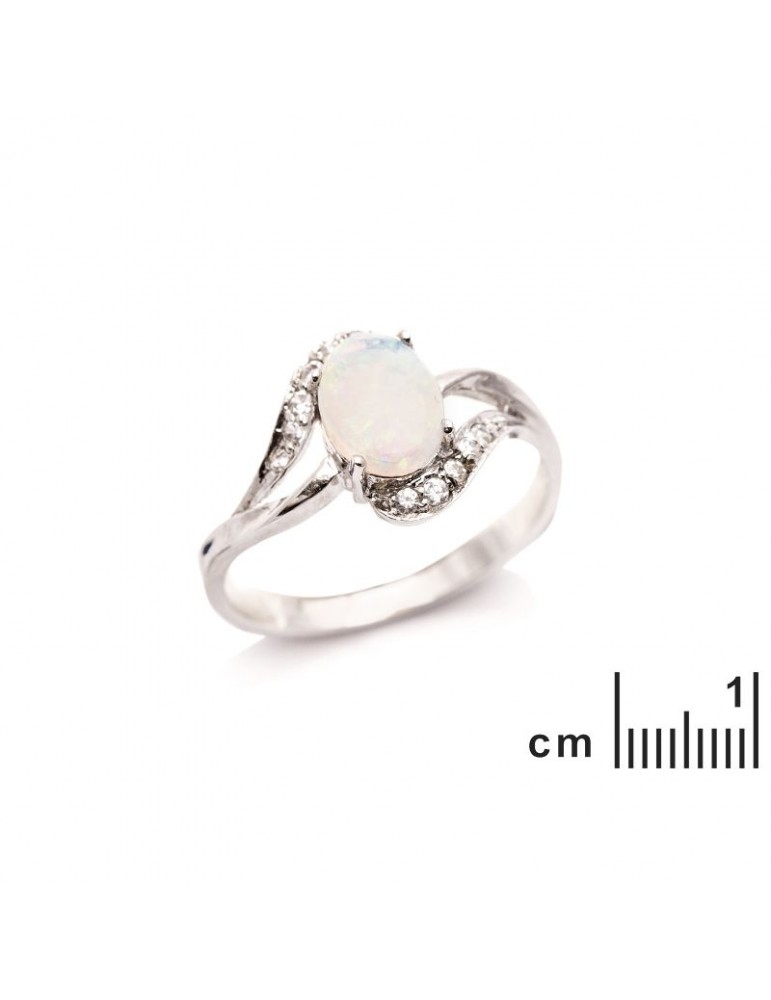 La Maison De L'ambre Bague Argent Opale