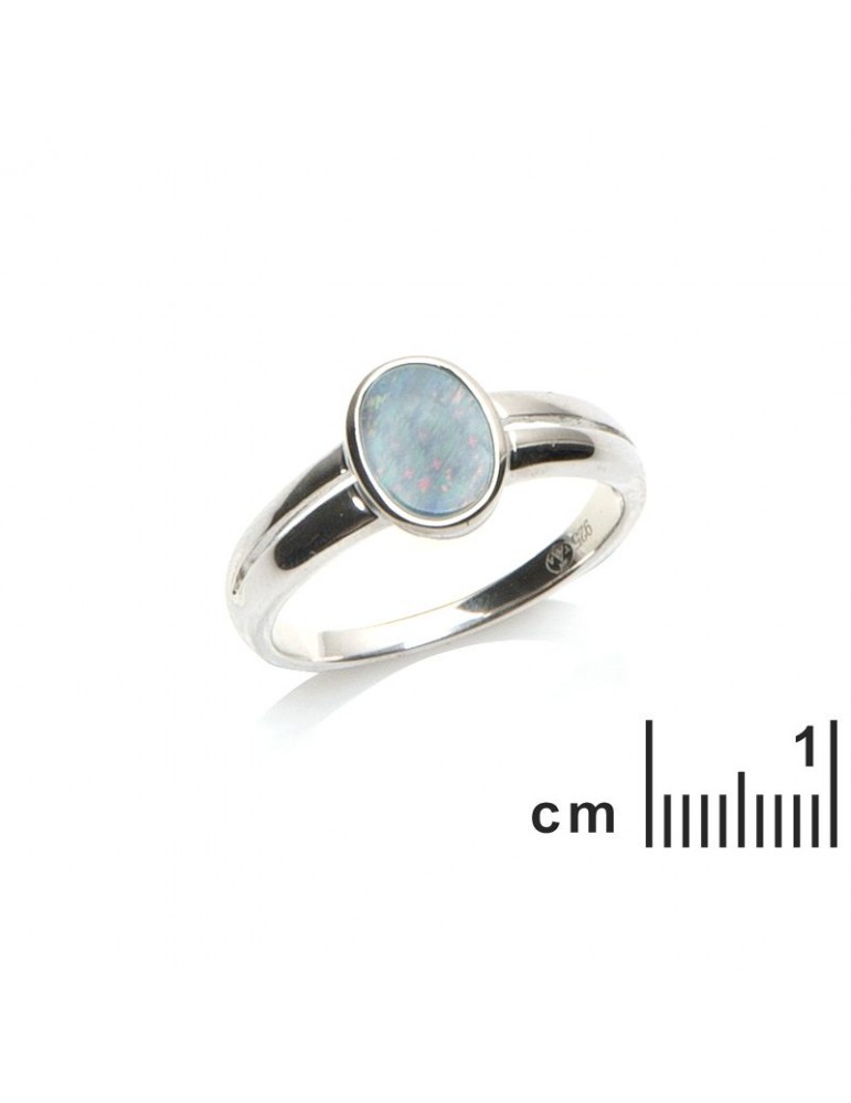 La Maison De L'ambre Bague Argent Opale