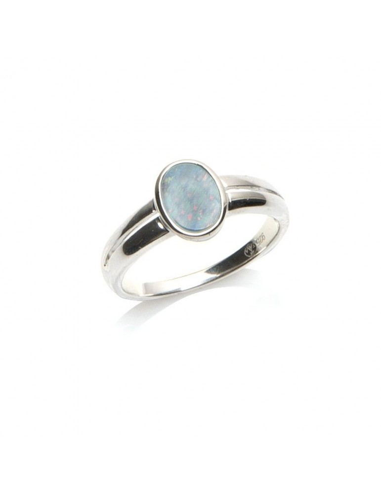 la maison de l'ambre Bague argent Opale