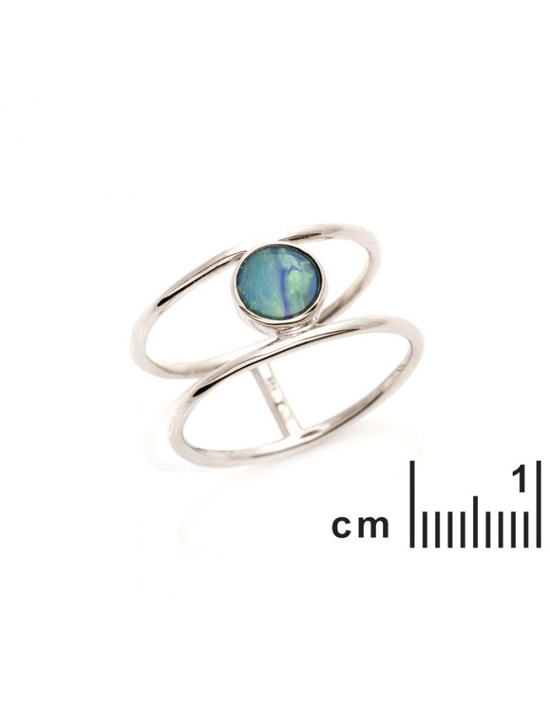 La Maison De L'ambre Bague Argent Opale