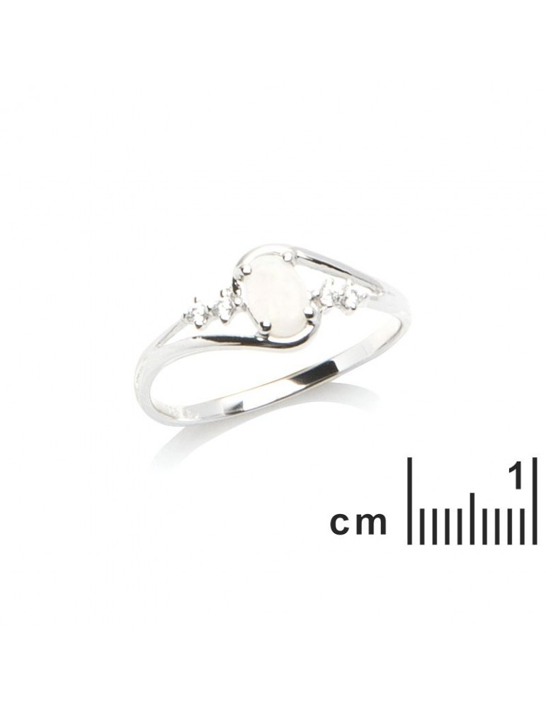 La Maison De L'ambre Bague Argent Opale