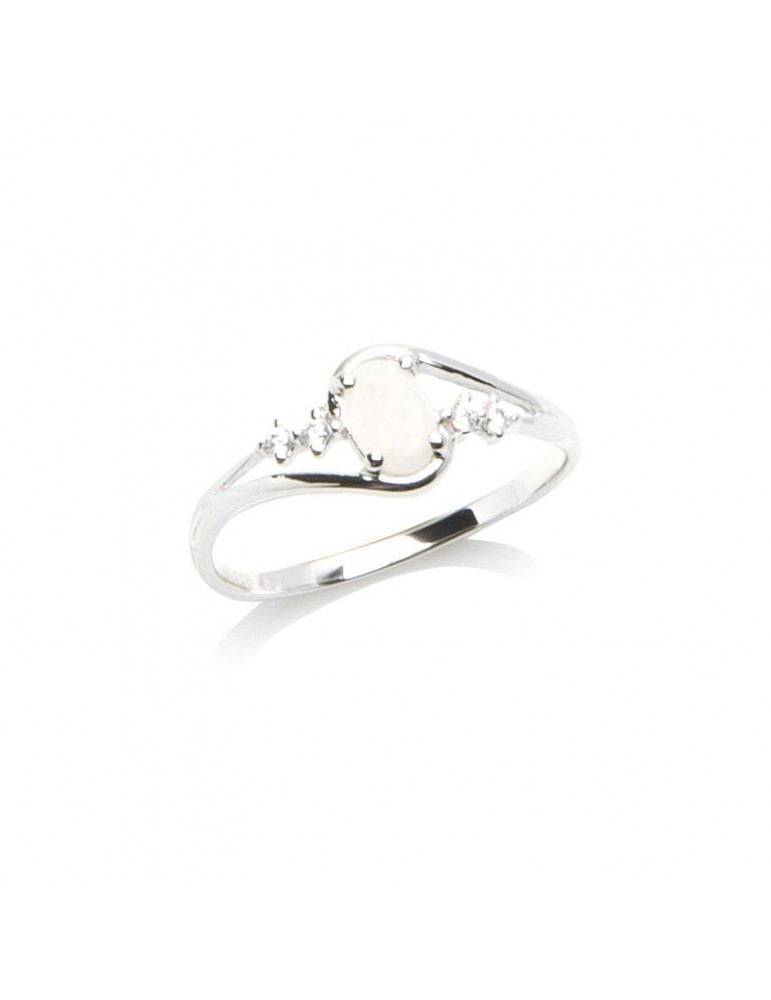 la maison de l'ambre Bague argent Opale