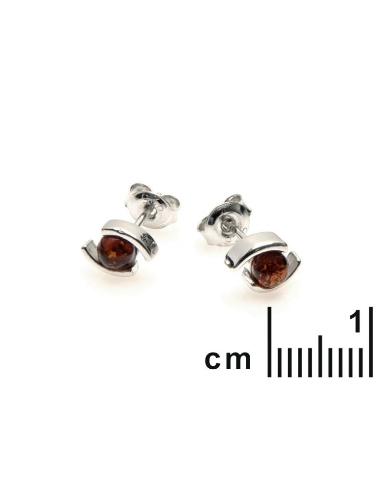 La Maison De L'ambre Boucle D'oreille Argent Ambre