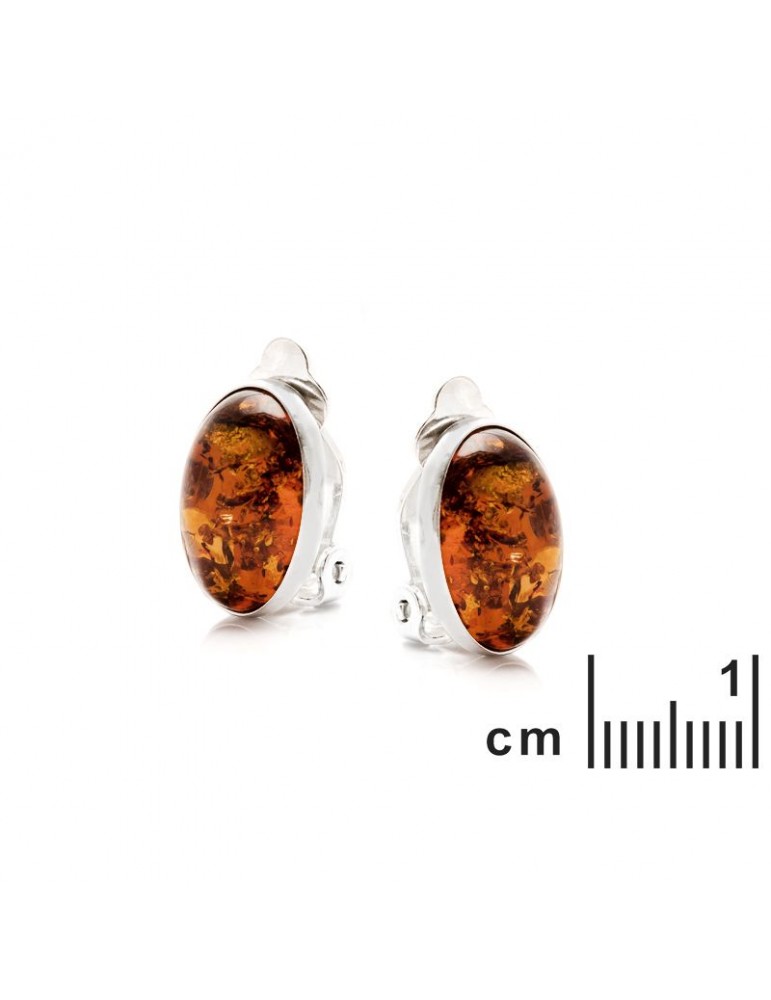 La Maison De L'ambre Boucle D'oreille Argent Ambre