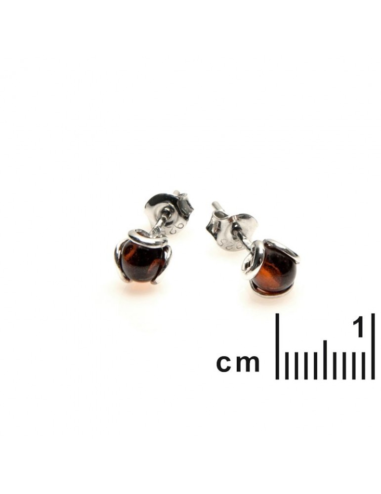 La Maison De L'ambre Boucle D'oreille Argent Ambre