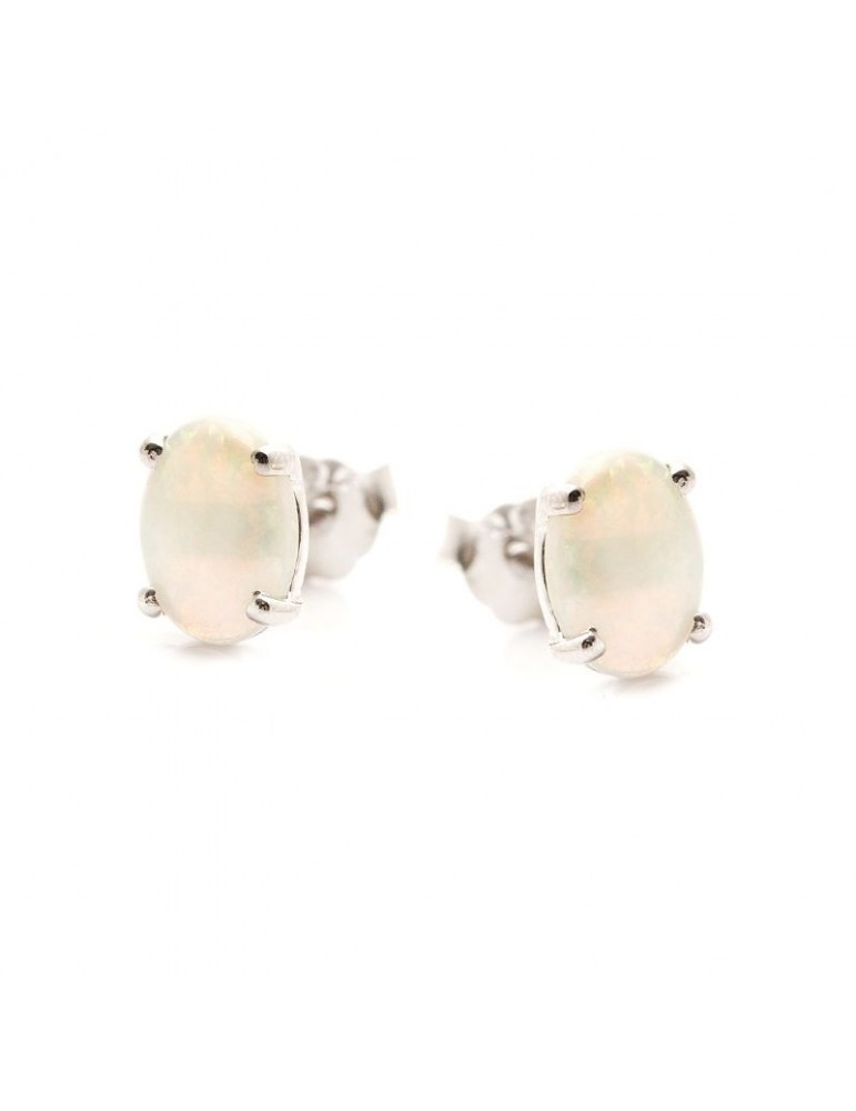 la maison de l'ambre Boucle d'oreille argent Opale