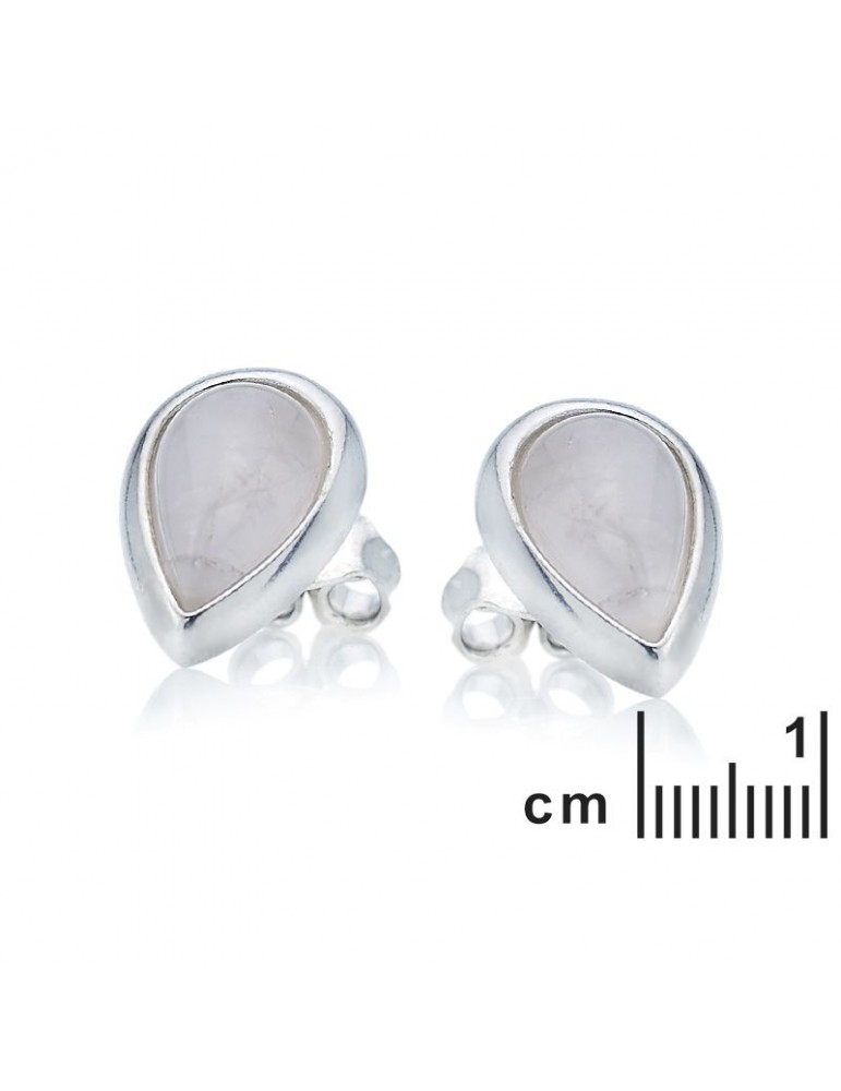 La Maison De L'ambre Boucle D'oreille Quartz Rose