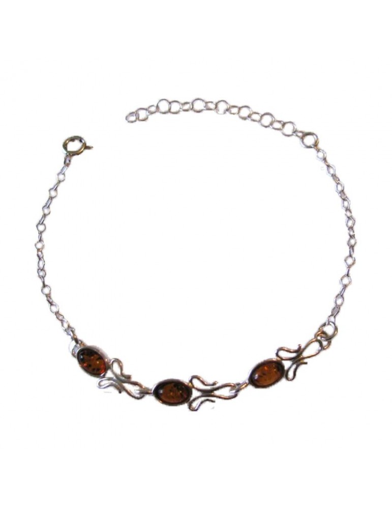 la maison de l'ambre Bracelet argent Ambre 16+3cm